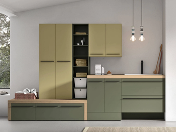 STORE STO04 - Laundry room cabinet with drawers for washing machine by Gruppo Geromin - view 2